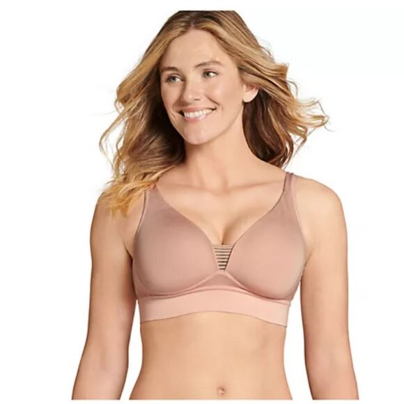 Jockey Women's Bra Sz 3XL (XXXL) Forever Fit Soft Molded Cup Cream Blush A631853 - Picture 1 of 4